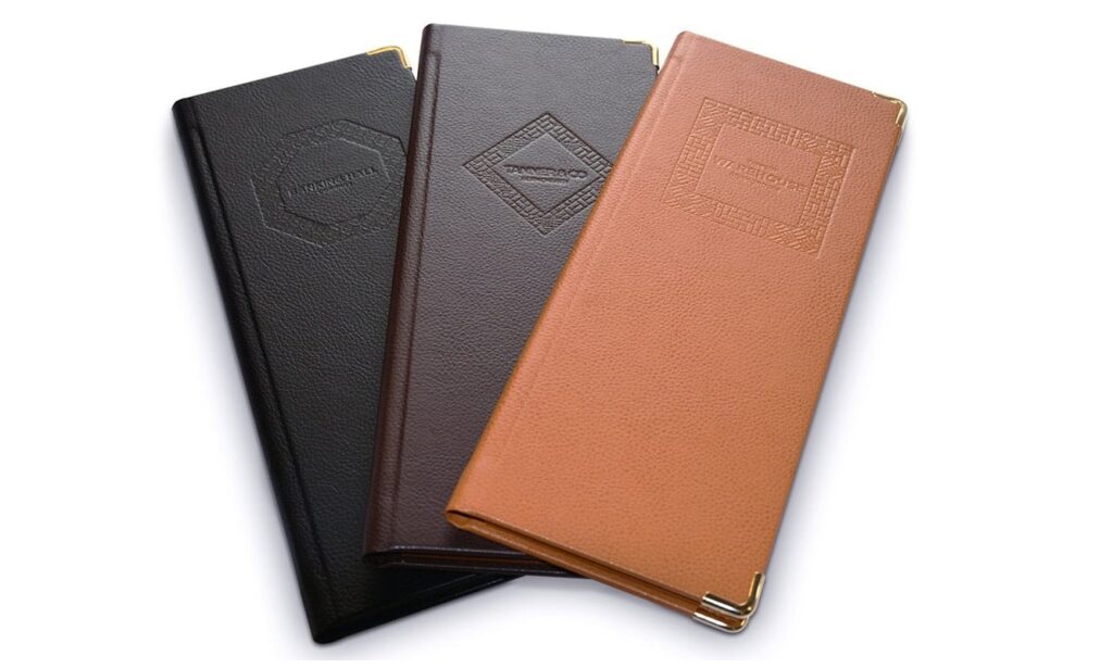 Protect Printed Menus with Water-Resistant Covers